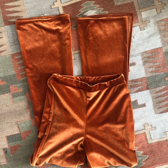 Nasty Gal Sometimes When We Touch Velvet Pants
